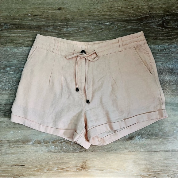 Forever 21 Pink Linen Shorts - Picture 2 of 5